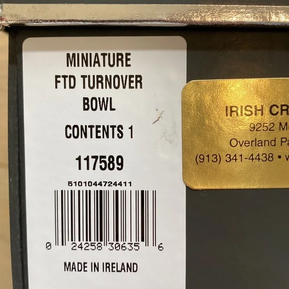 Waterford Crystal Footed Turnover Bowl